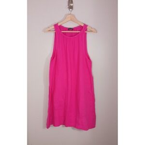 Linen Shift Sleeveless Dress Women's Size S Francesca Bettini Vacation Coastal